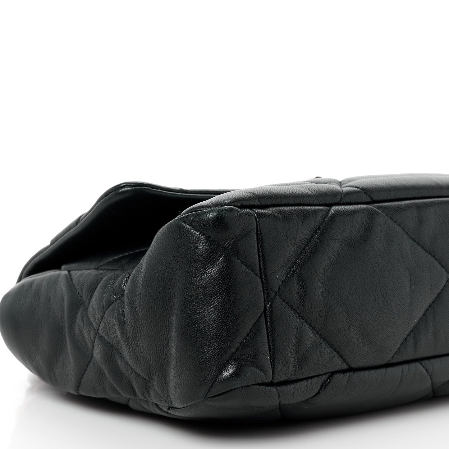 Lambskin Quilted Large Chanel 19 Flap Black