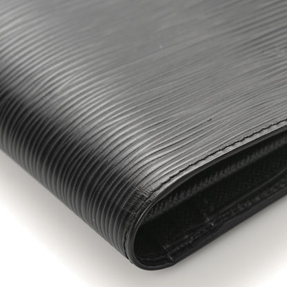 Louis Vuitton Epi Brazza Wallet Black 7 of 8