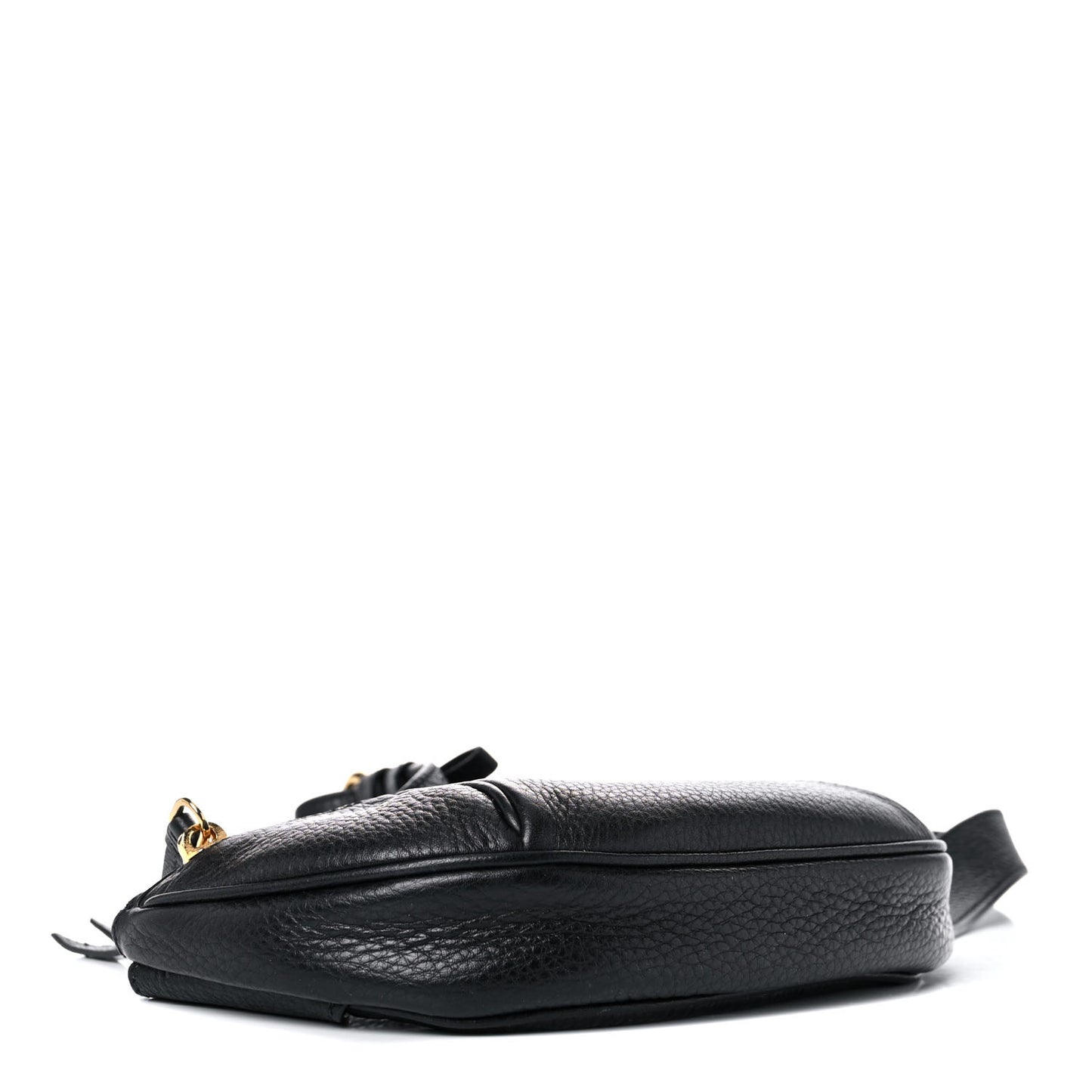 Vitello Daino Small Belt Bag Black