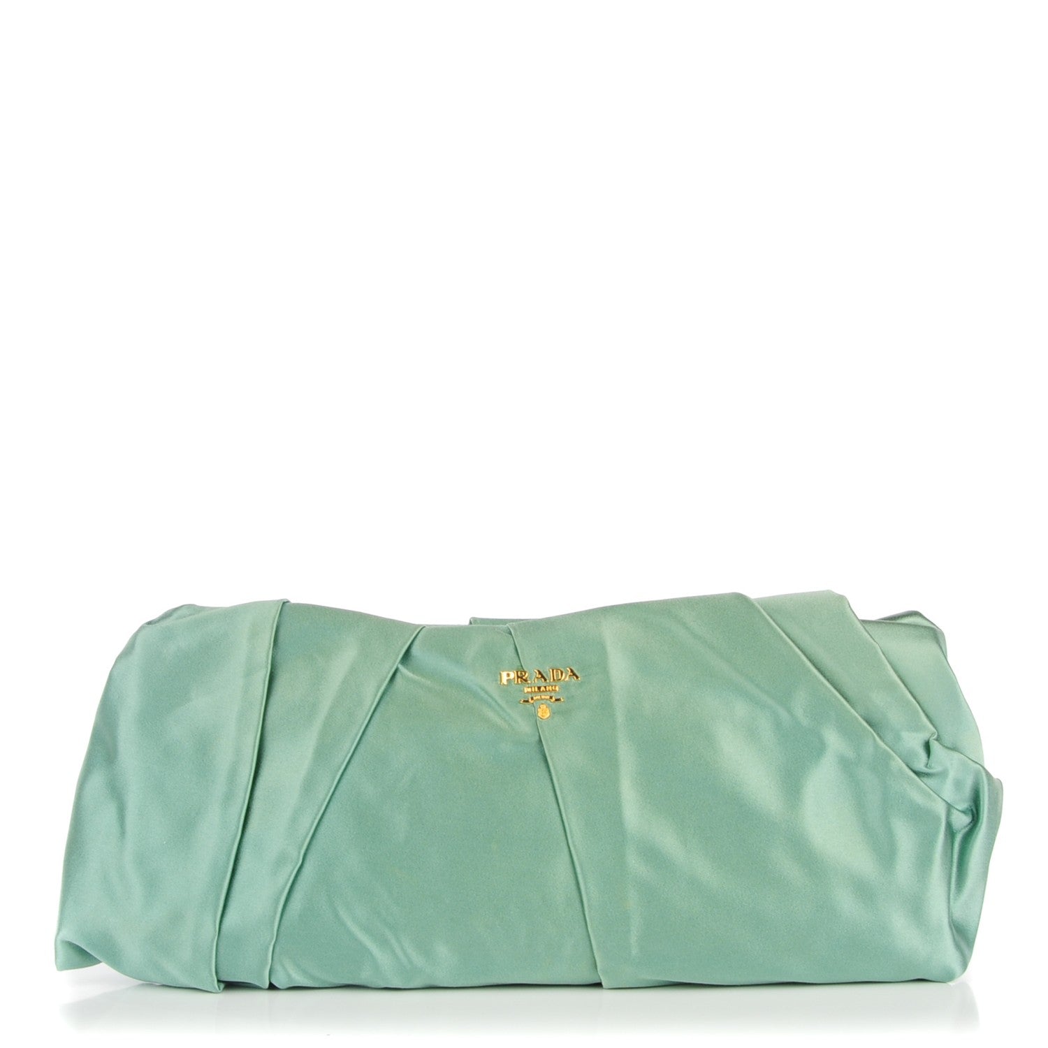 Prada Satin Pochette Menta 1 of 7