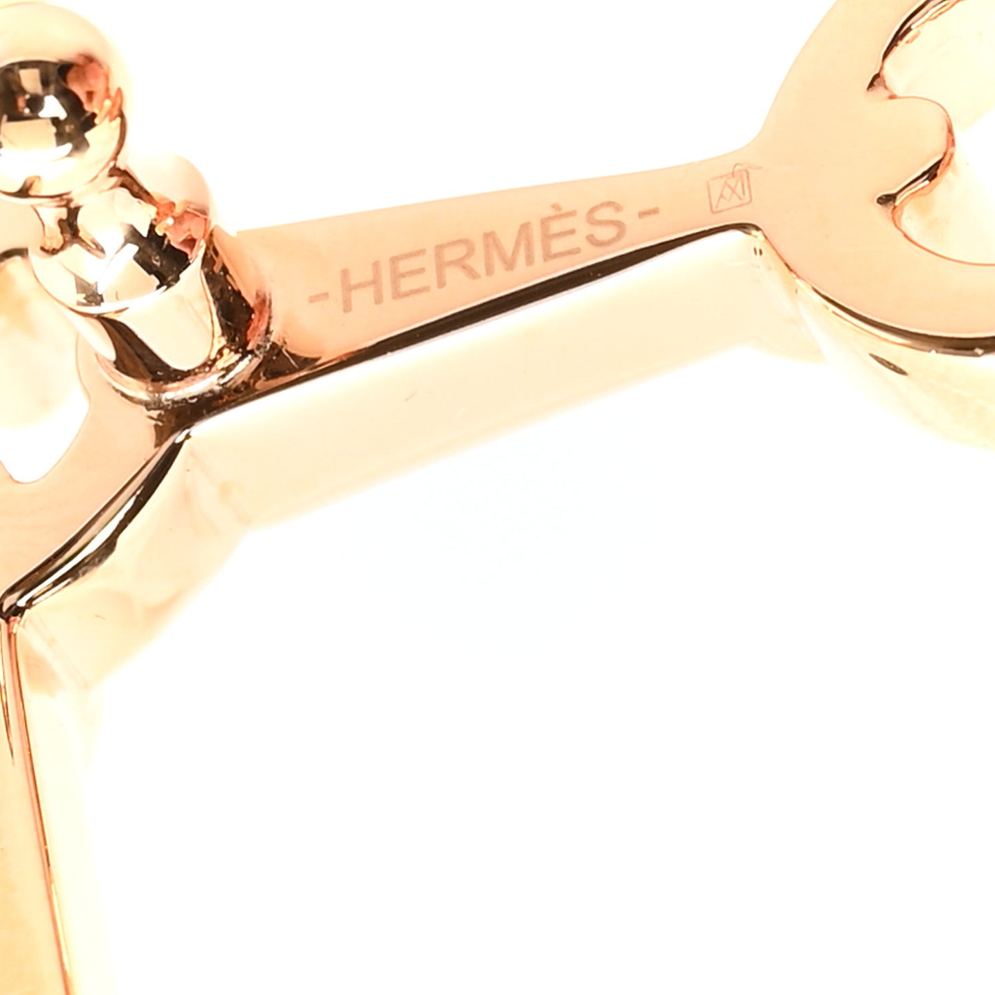 24mm H Equestre Belt Buckle Rose Gold