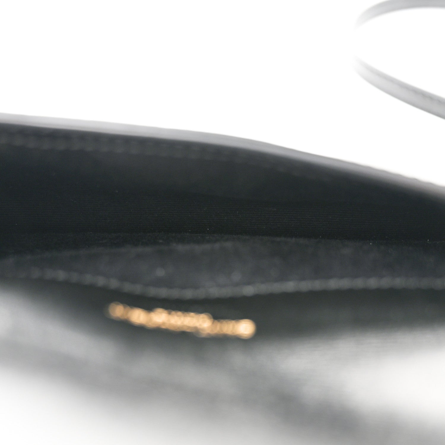 Saint Laurent Smooth Calfskin Monogram Phone Holder Crossbody Black 5 of 10