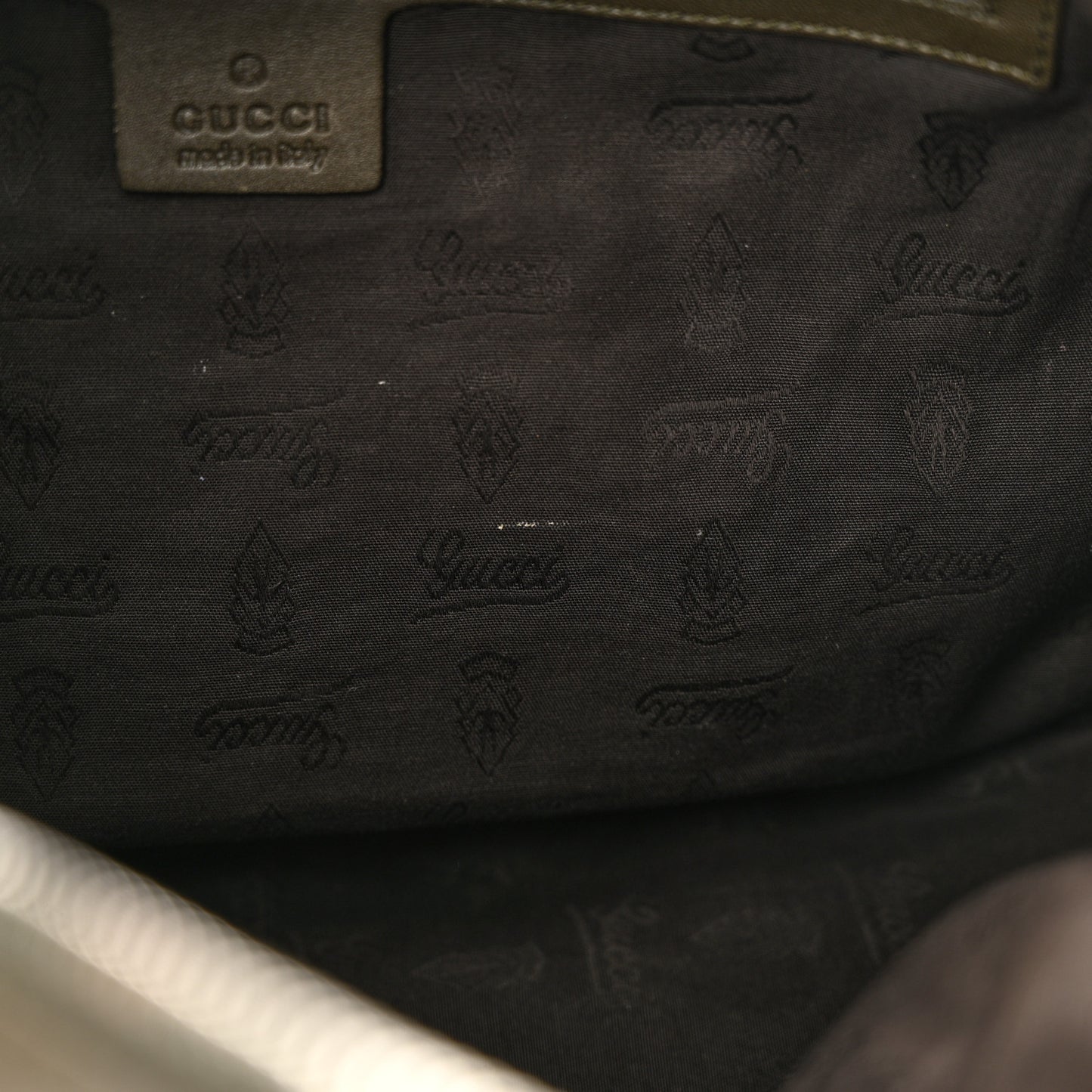Guccissima Medium GG Twins Hobo Olive Green