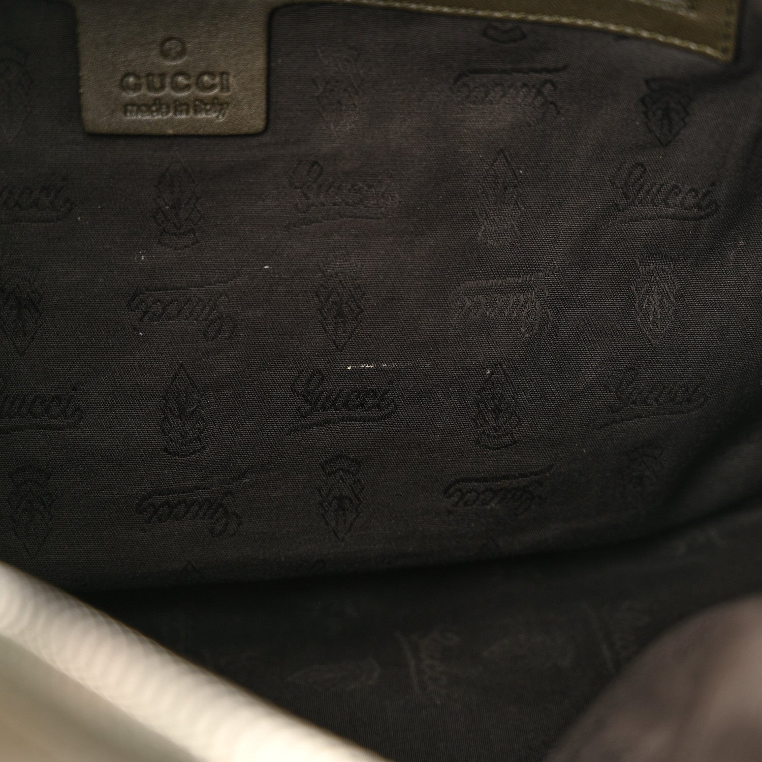 Gucci Guccissima Medium GG Twins Hobo Olive Green 12 of 18