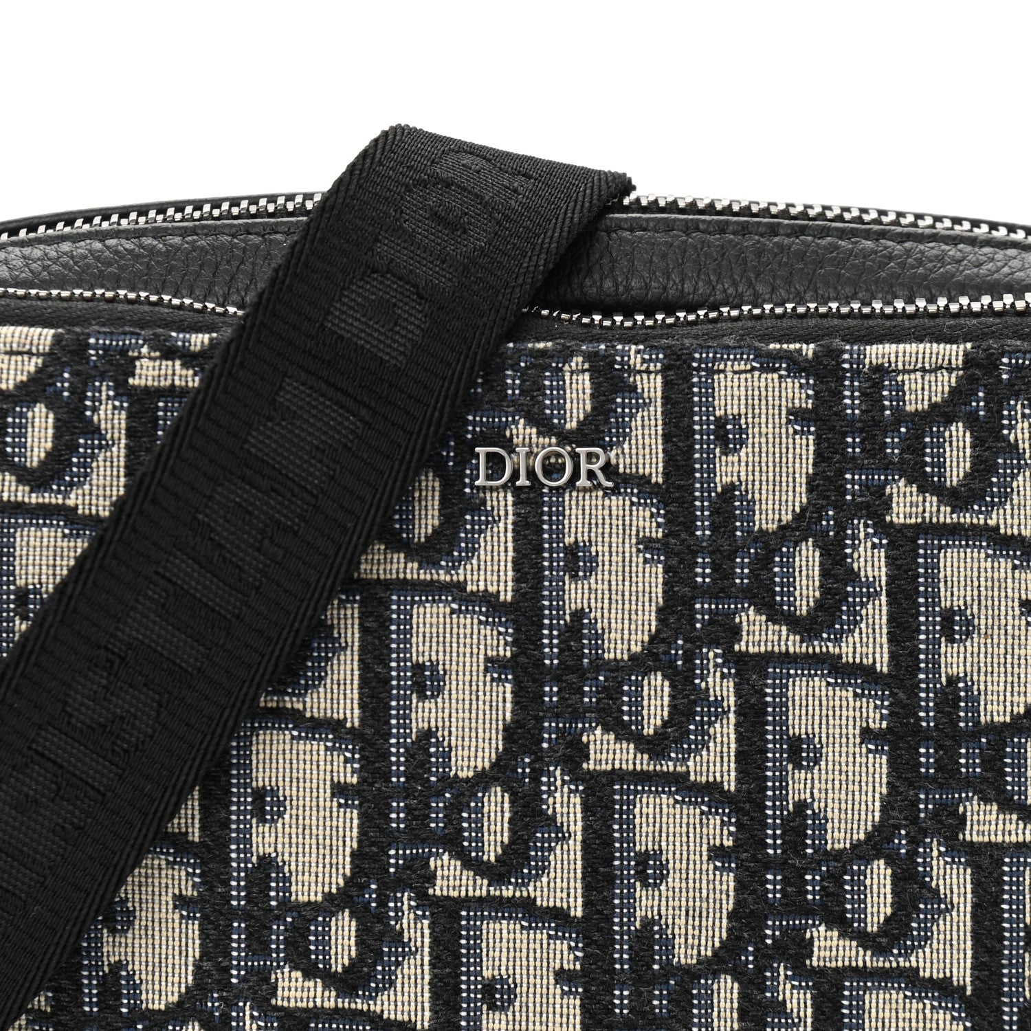 Christian Dior Oblique Pouch Navy Blue 9 of 11