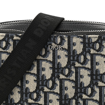 Christian Dior Oblique Pouch Navy Blue 9 of 11