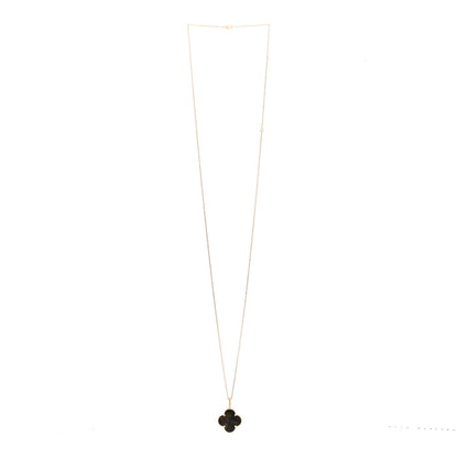 Van Cleef & Arpels 18K Rose Gold Gray Mother of Pearl Magic Alhambra Long Necklace 3 of 6