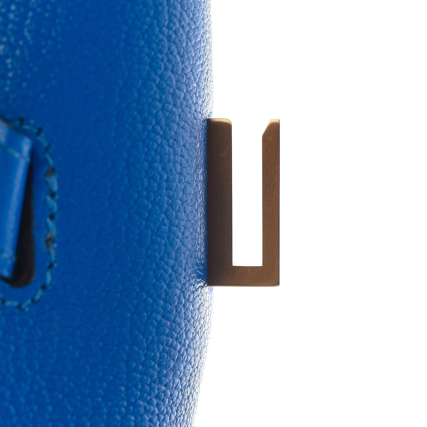 Hermes Chevre Mysore Horseshoe Birkin 30 Bleu Hydra Bleu Paon 22 of 34