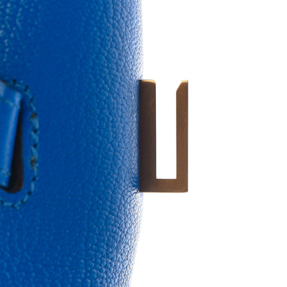 Hermes Chevre Mysore Horseshoe Birkin 30 Bleu Hydra Bleu Paon 22 of 34