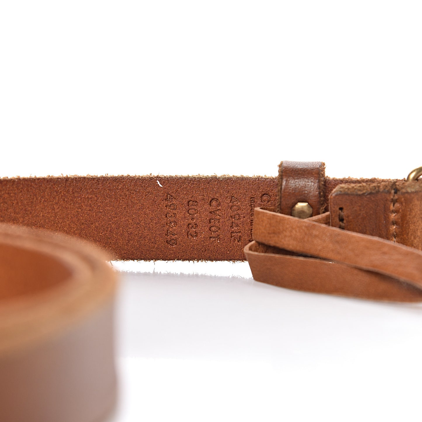 Faded Calfskin Double G 20mm Belt 80 32 Cuir