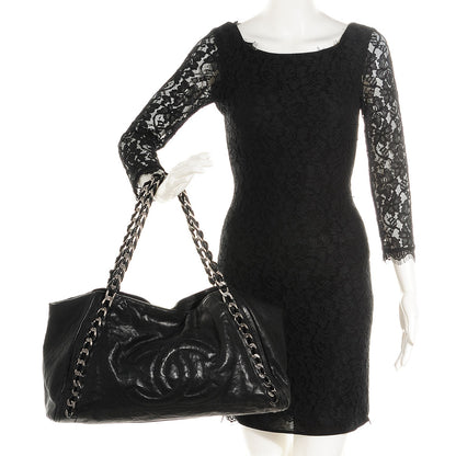 Chanel Glazed Caviar East West Modern Chain Tote Black 2 of 7