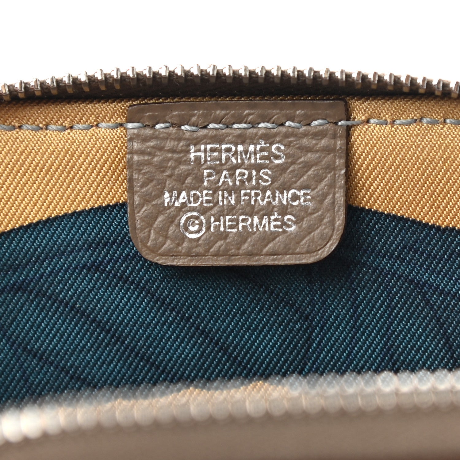 Hermes Epsom Silk'in Coin Purse Etoupe 6 of 7