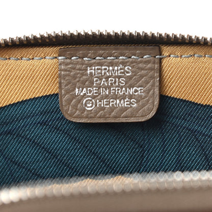 Hermes Epsom Silk'in Coin Purse Etoupe 6 of 7