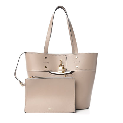Chloe Smooth Grained Calfskin Small Aby Tote Motty Grey 1 of 11