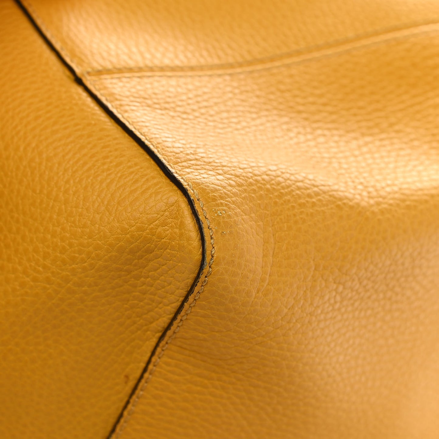 Dollar Calfskin Medium Swing Tote Yellow