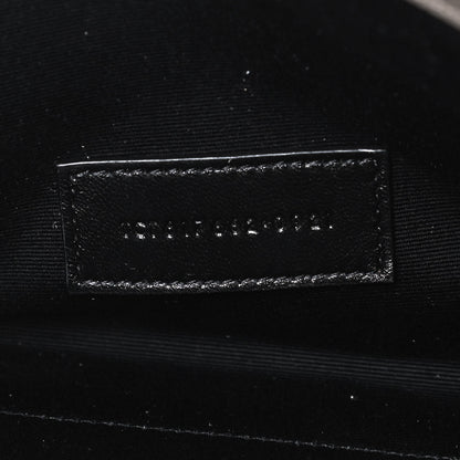 Saint Laurent Grain De Poudre Matelasse Chevron Monogram Envelope Clutch Dark Beige 7 of 8