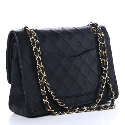 Chanel Lambskin Quilted Medium Double Flap Navy 2 of 4