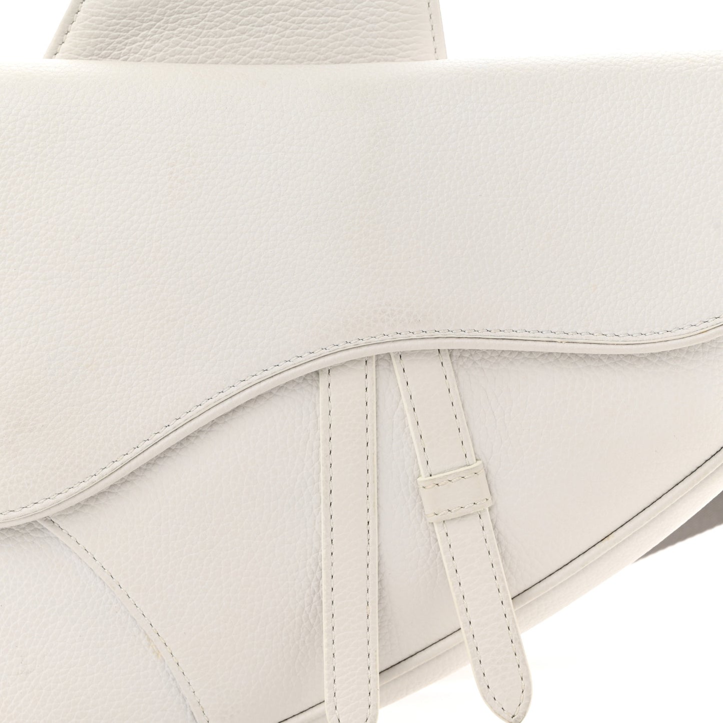 Grained Calfskin Mens Saddle Bag Latte