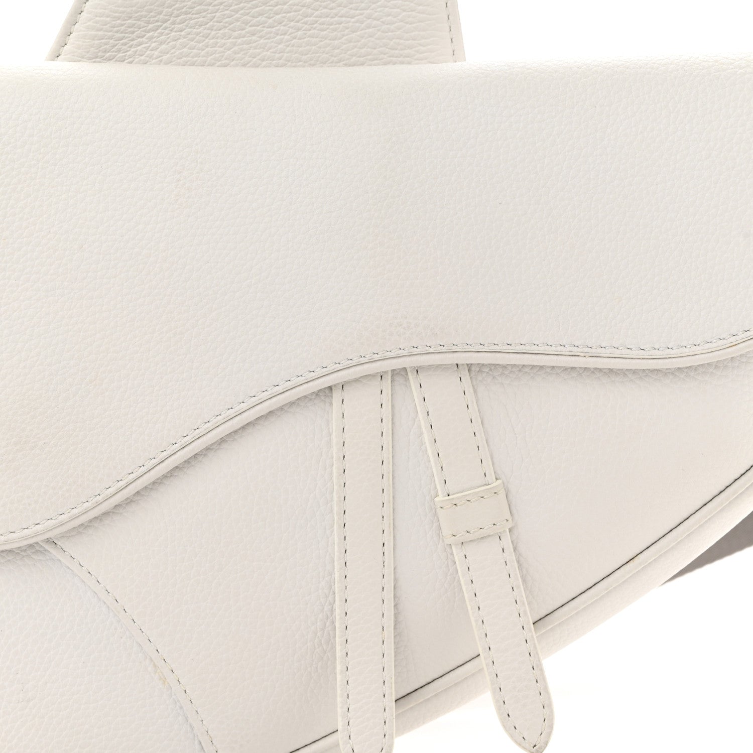 Christian Dior Grained Calfskin Mens Saddle Bag Latte 8 of 10