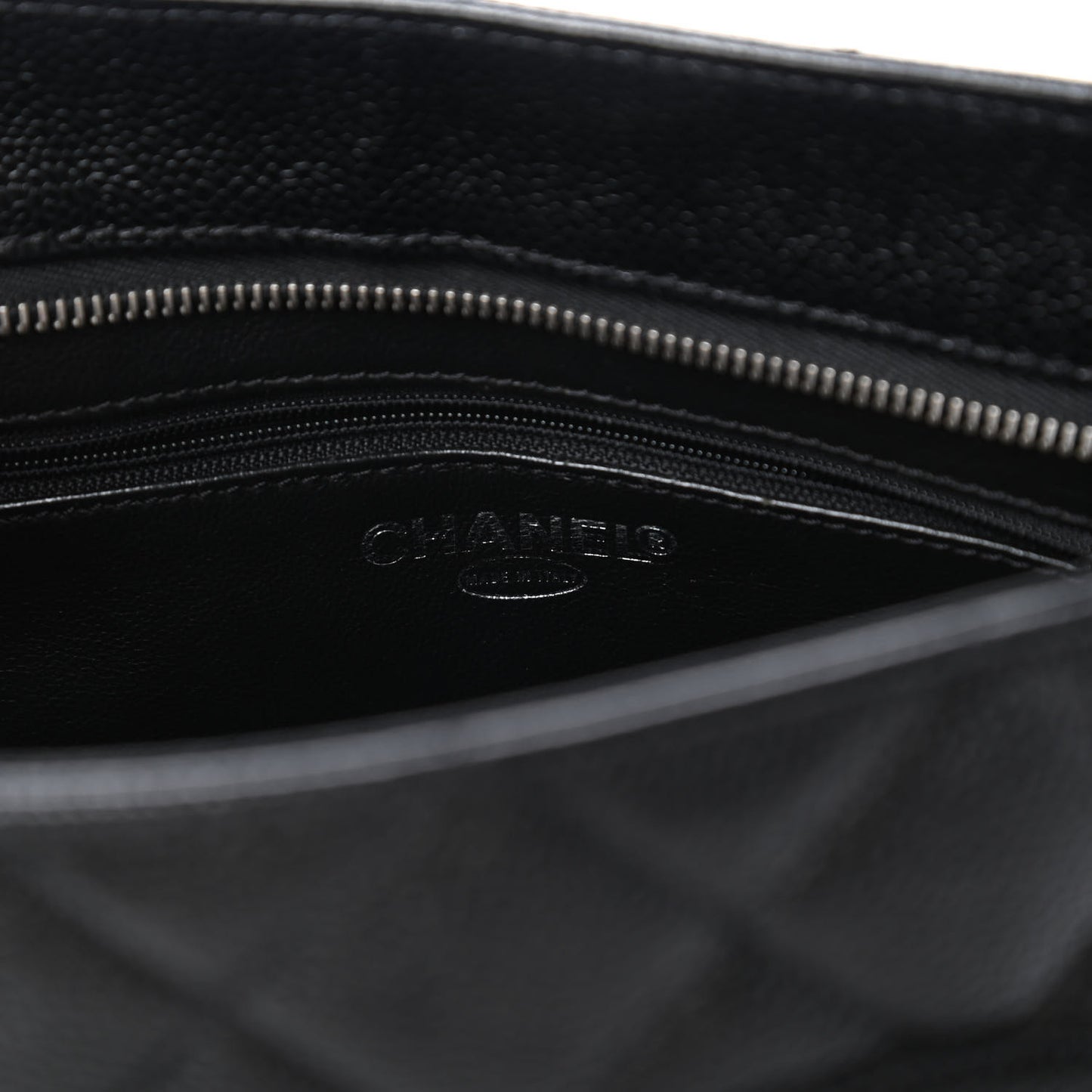 Caviar Quilted Medallion Tote Black
