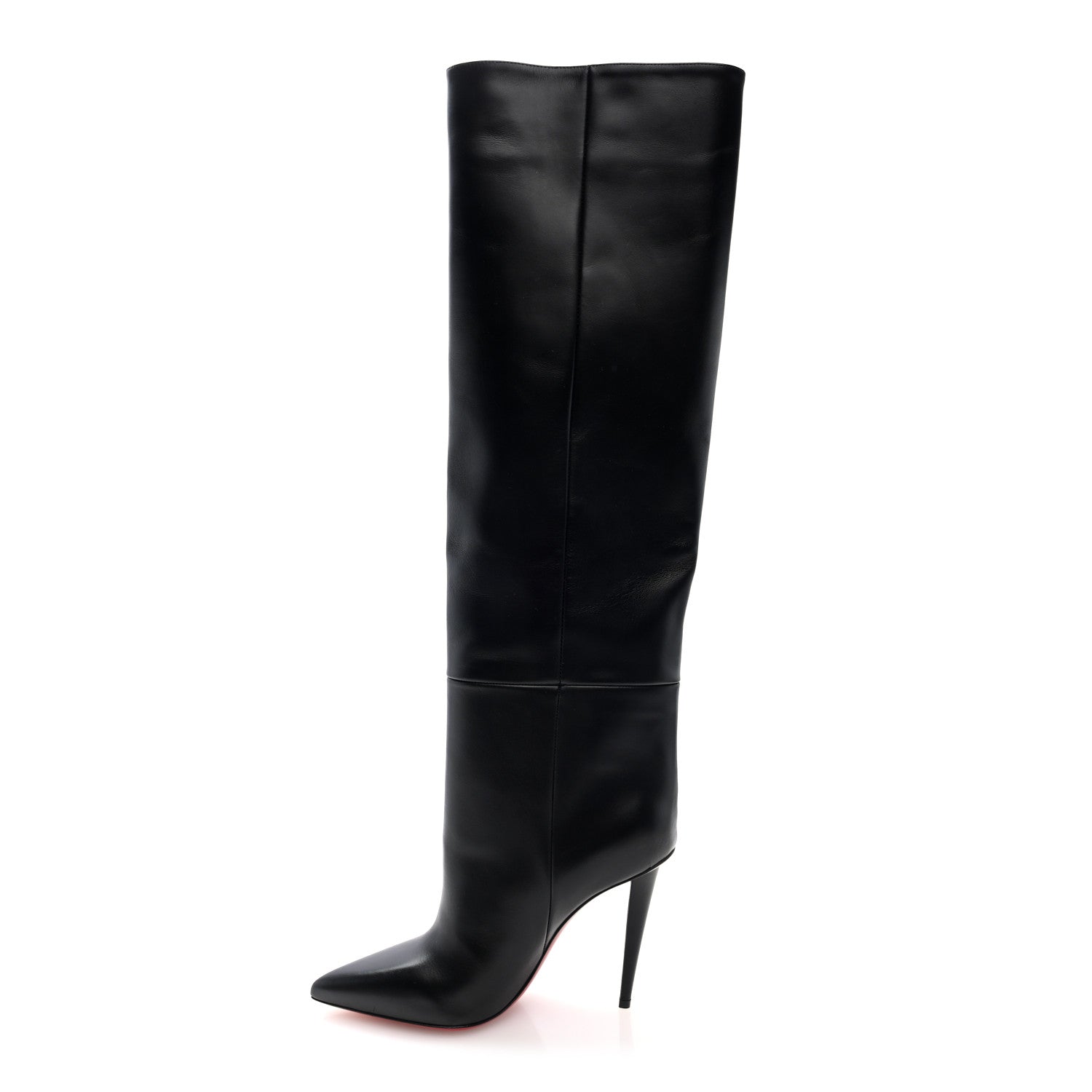 Christian Louboutin Calfksin Astrilarge Botta Knee Boots 39 Black 1 of 8