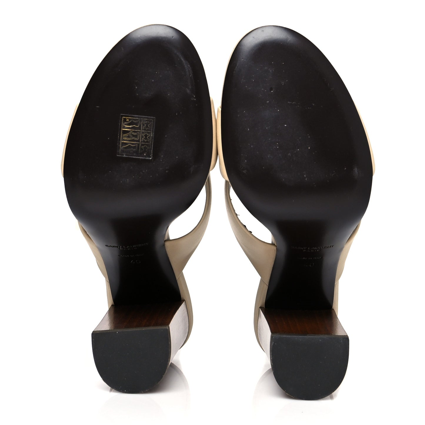 Lambskin Bianca Mules 40 Beige