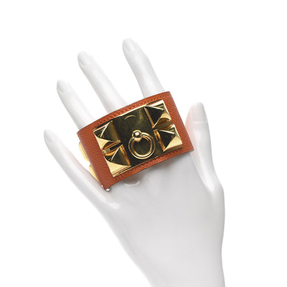Hermes Epsom Collier de Chien CDC Bracelet S Orange 2 of 5