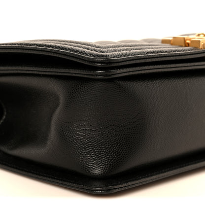 Chanel Caviar Quilted Medium Boy Flap Black 8 of 9