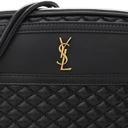 Saint Laurent Lambskin Quilted Victoire Camera Bag Black 10 of 11