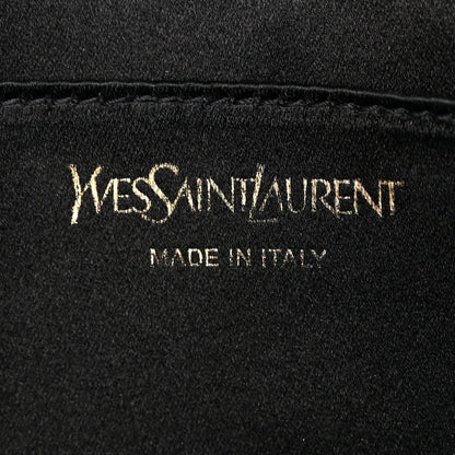 Saint Laurent Calfskin Monogram Large Belle De Jour Clutch Black 6 of 9