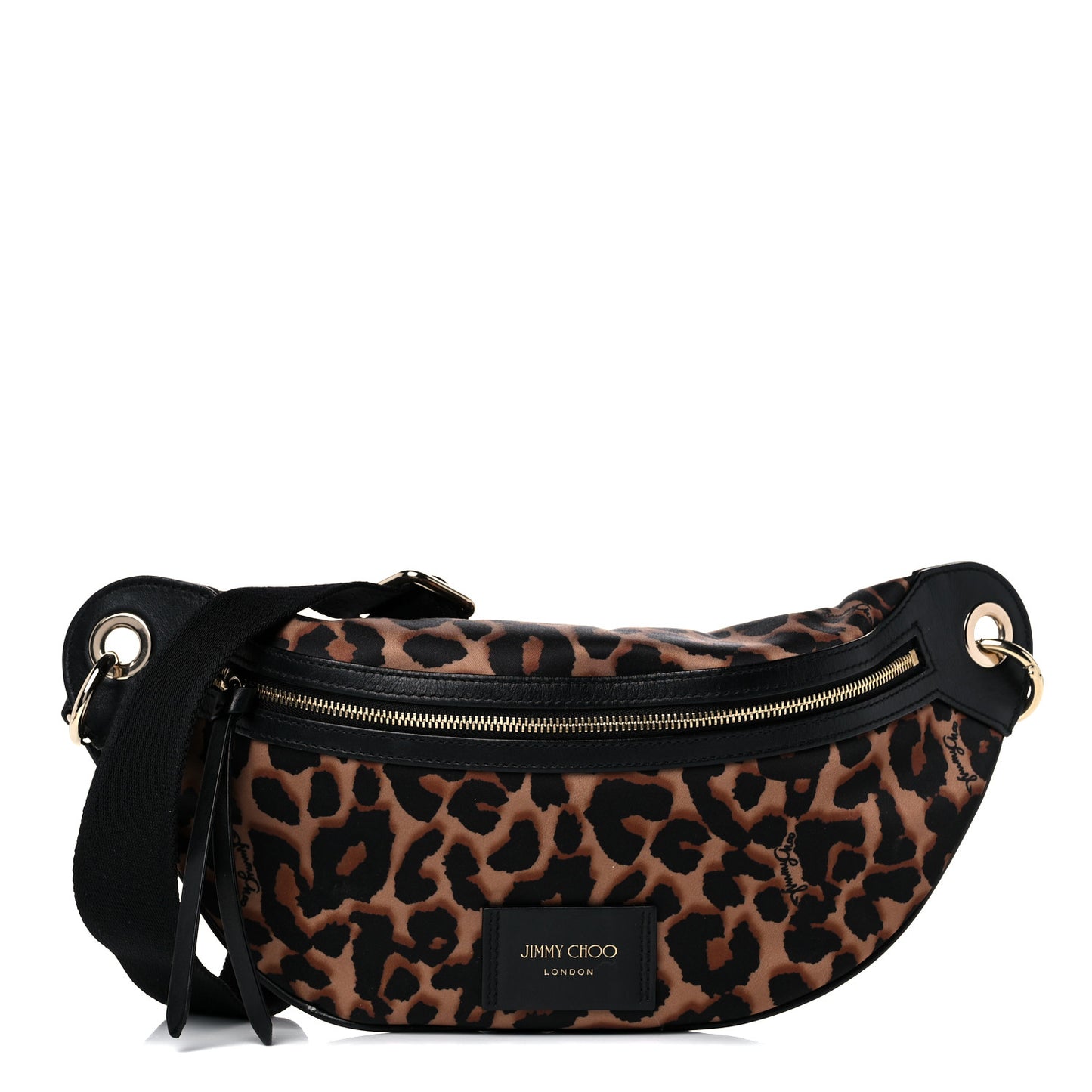 Nylon Leopard Candice Belt Bag