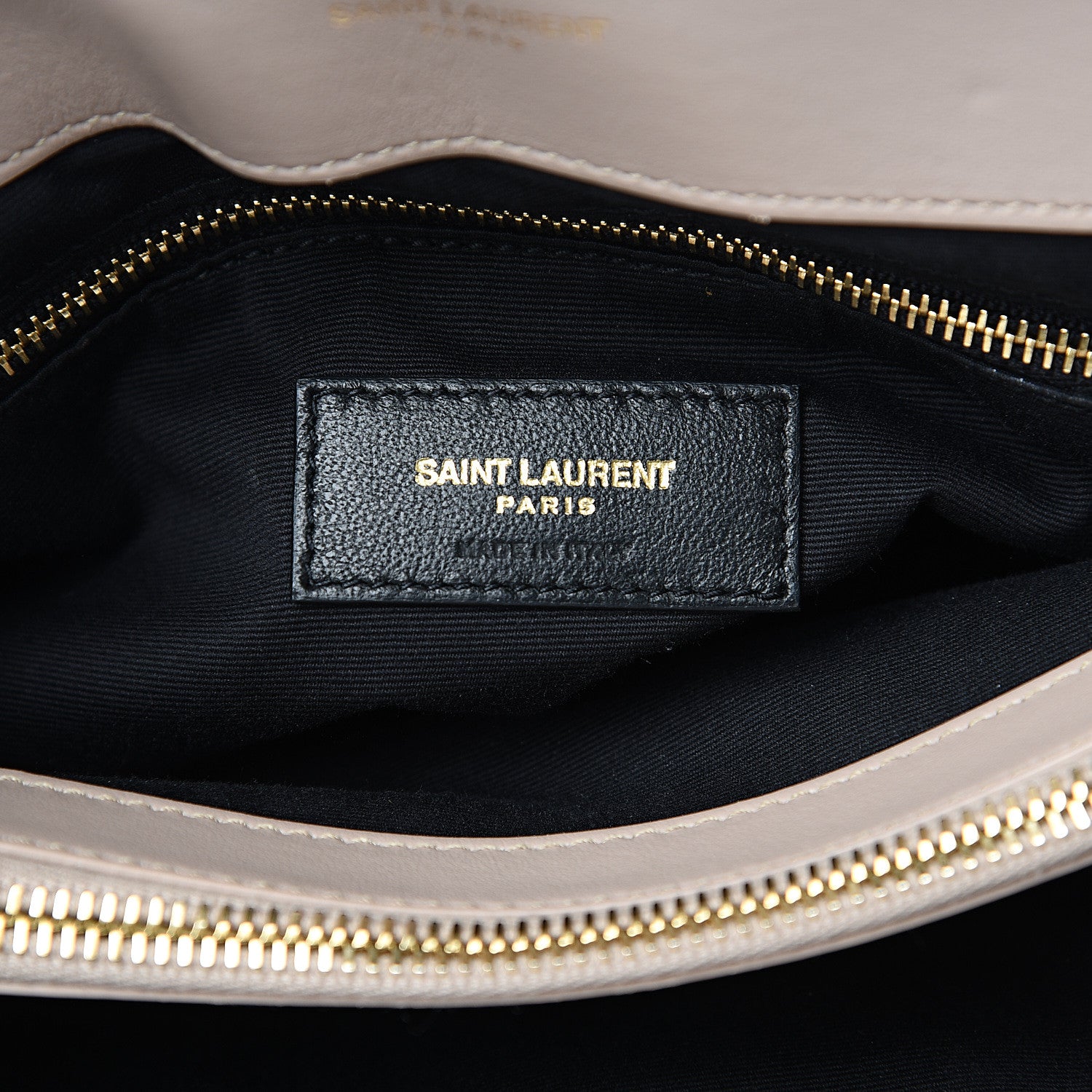 Saint Laurent Calfskin Y Quilted Monogram Medium Loulou Chain Satchel Light Natural 5 of 11