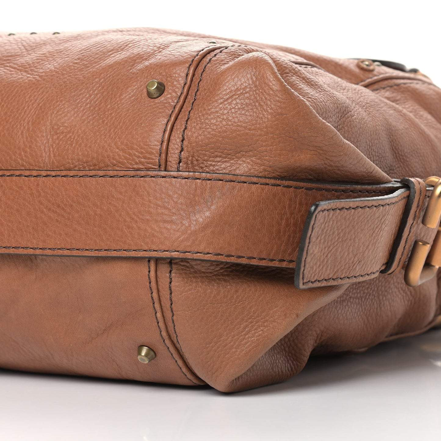 Calfskin Paddington Satchel Tan