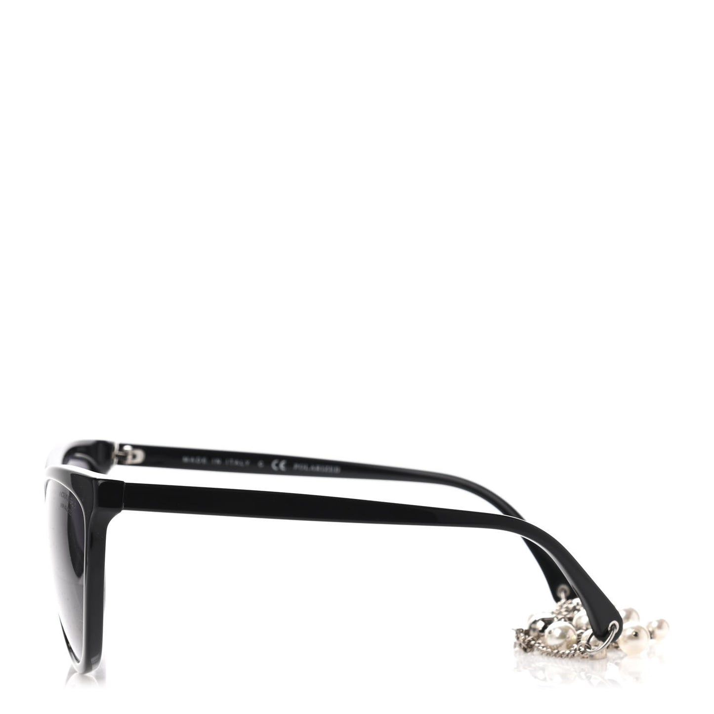 Acetate Fantasy Pearl Cat Eye Sunglasses 5341-H Black