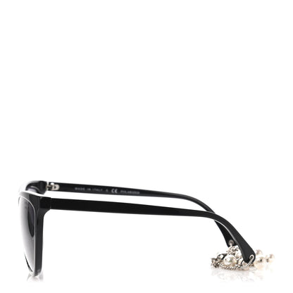 Chanel Acetate Fantasy Pearl Cat Eye Sunglasses 5341-H Black 2 of 4