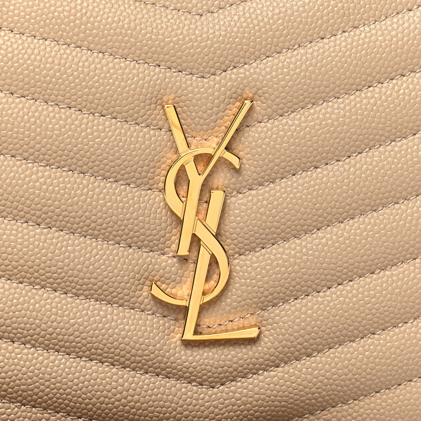 Grain De Poudre Matelasse Monogram Mini Lou Camera Bag Dark Beige