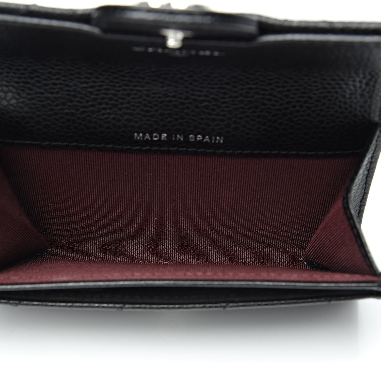 Chanel Caviar Quilted Flap Card Holder Wallet Black 5 of 9