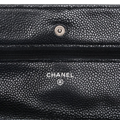 Chanel Caviar Quilted Wallet On Chain WOC Black 6 of 8