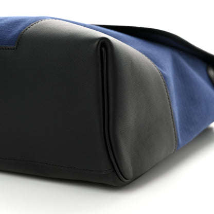 Hermes Bivoac Canvas Swift Allback Messenger Bag Bleu Saphir Black 10 of 10