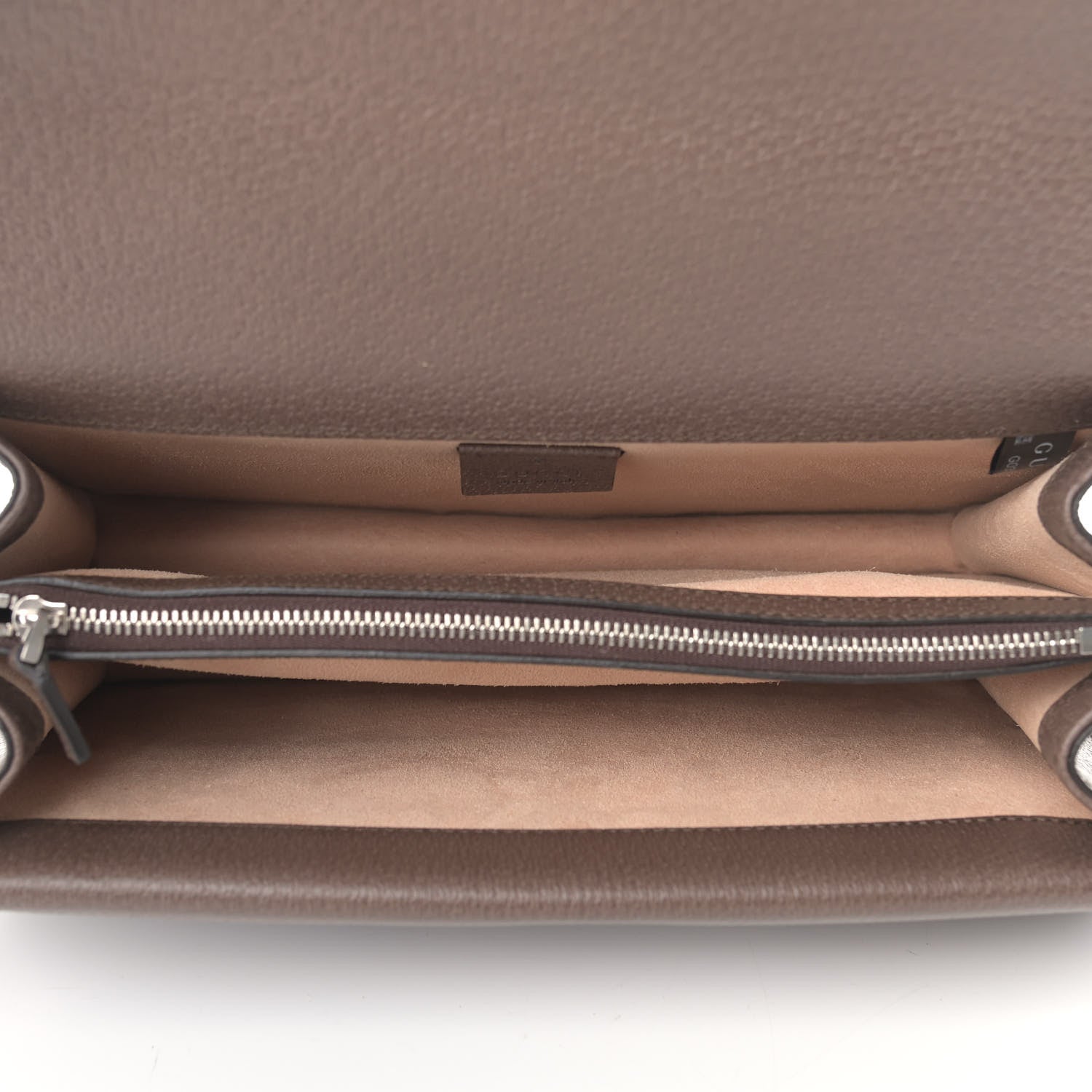 Gucci GG Supreme Monogram Textured Dollar Calfskin Top Handle Dionysus Shoulder Bag Beige Ebony New Acero 7 of 9