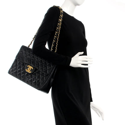 Chanel Lambskin XL Jumbo Flap Black 2 of 12
