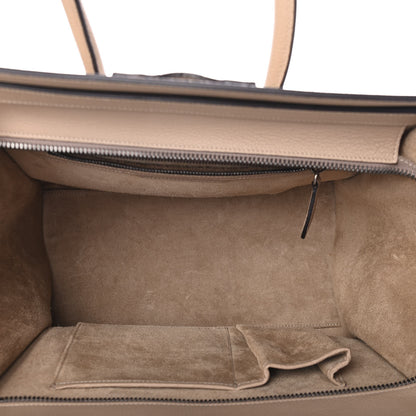 Celine Drummed Calfskin Mini Luggage Dune 4 of 4