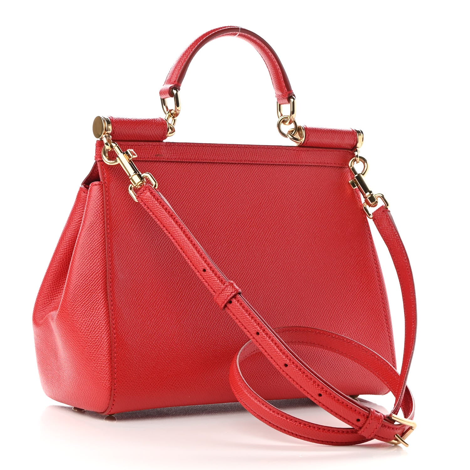 Dolce & Gabbana Dauphine Medium Miss Sicily Satchel Dark Red 3 of 8