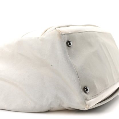Chanel Nylon Quilted 2.55 Reissue Tote White Grey 9 of 10