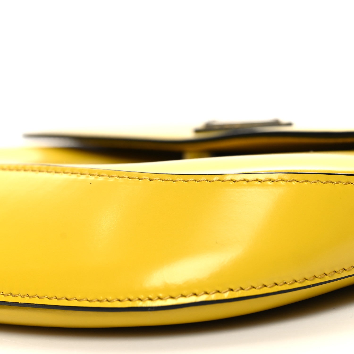 Prada Spazzolato Cleo Flap Shoulder Bag Sole Black 10 of 11