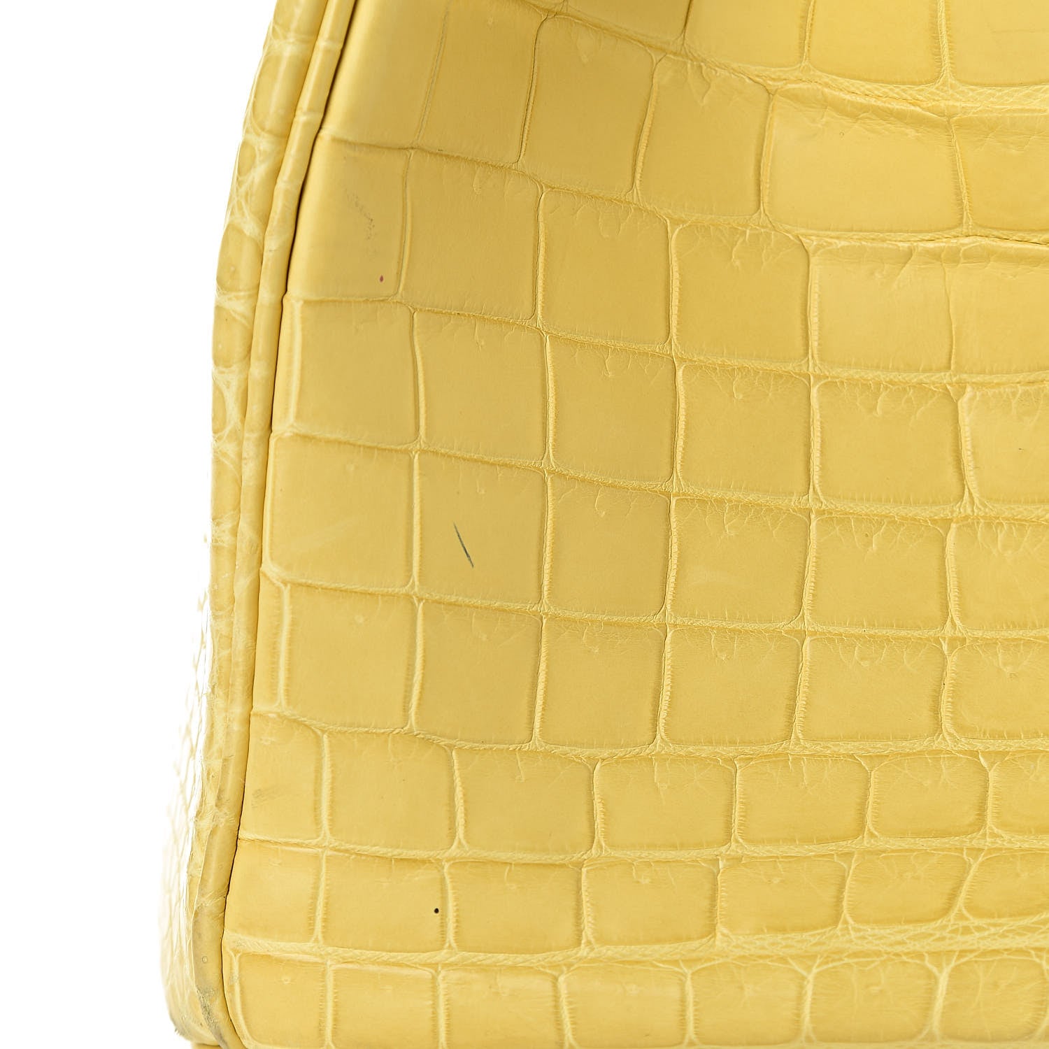Hermes Matte Porosus Crocodile Birkin 35 Mimosa 32 of 39