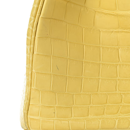Hermes Matte Porosus Crocodile Birkin 35 Mimosa 32 of 39