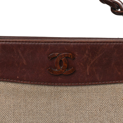 Chanel Linen Tote Beige 19 of 22