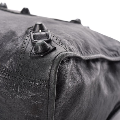 Balenciaga Agneau Giant Brogues Hardware Weekender Black 11 of 20