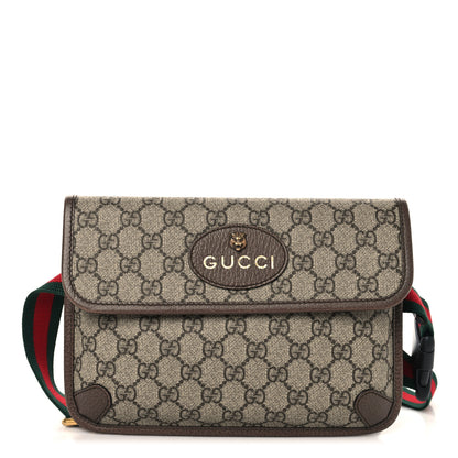 Gucci GG Supreme Monogram Neo Vintage Web Belt Bag Brown 1 of 10